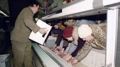 Elliott Holt's novel, You Are One of Them, is rich with details about life in a Russia. After its transition from long lines and scarcity in grocery stores, it had to 'grow out of its awkward teenage capitalism'. AP Photo /Yuri Romanov