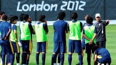 Mahdi Ali's men have played well at the Olympics without yet earning a point. UAE Olympic Committee / AFP