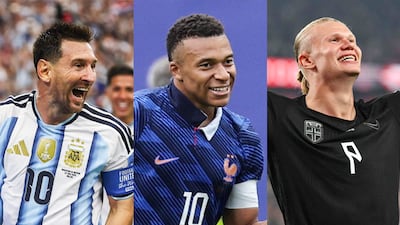 Lionel Messi, Kylian Mbappe and Erling Haaland have all been in lethal form in North America. Reuters / Getty Images / AFP
