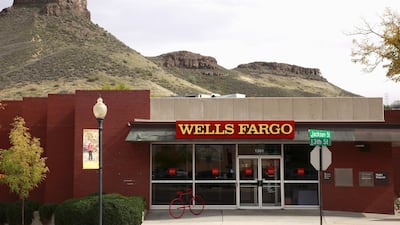 A Wells Fargo bank branch in Colorado, US. The San Francisco-based lender declared its first quarterly loss since the 2008 financial crisis on Tuesday as it set aside $9.5bn in provisions to deal with bad loans arising from the Covid-19 pandemic. Photo: Reuters