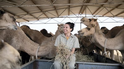 Dr Clara Malo, senior scientist and head of andrology, Camel Reproduction Centre. Reem Mohammed / The National