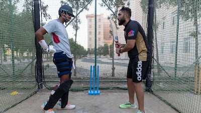 Rameez Shahzad was on a day off from UAE's series against West Indies to coach at his new academy