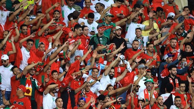 Morocco fans inside the Khalifa International Stadium. Reuters