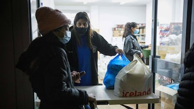 The Newham Community Project, in partnership with Abdullah Aid, provides a weekly food bank service where food and essentials are provided to over 1000 students every week. AFP