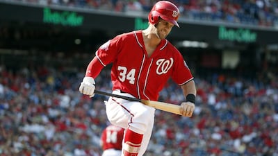 The one bright spot is Bryce Harper, who is having a Most Valuable Player-type season, with 31 home runs, 74 runs batted in and an MLB-best 1.093 OPS. That makes the Nationals’s struggles even stranger. Alex Brandon / AP Photo