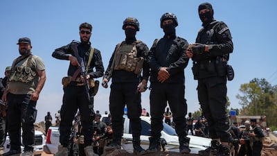 Syrian security troops remain in the Sweida area after days of fighting. Ahmad Fallaha for The National