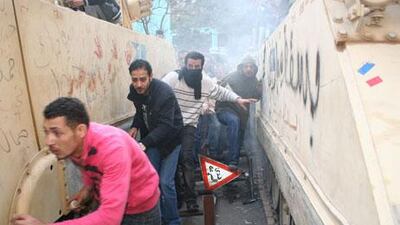 A scene from the film Tahrir 2011 – The Good, the Bad and the Politician.