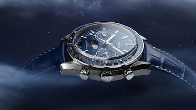 The new Omega is the first Speedmaster to be certified as a Master Chronometer, having reached the exacting new standards set by the Swiss Federal Institute of Metrology. Courtesy Omega