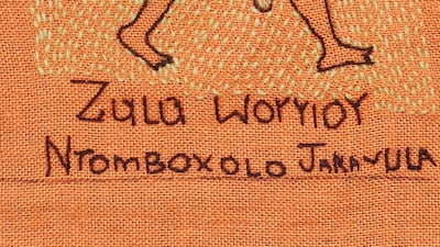 An image of a Zulu warrior by Ntomboxolo Jaravula.