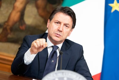 Italian Prime Minister Giuseppe Conte has announced a gradual lifting of the country's lockdiown. EPA