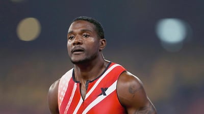 Justin Gatlin shown after winning the men's 100m at the 2014 IAAF World Challenge in Beijing. Lintao Zhang / Getty Images