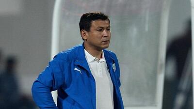 Uzbekistan coach Mirdjalal Kasimov has urged his squad to use the pain of missing out on the World Cup to drive them to success at the Asian Cup. Pawan Singh / The National)