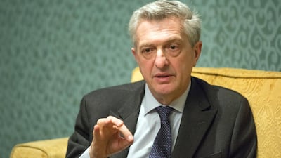 United Nations High Commissioner for Refugees Filippo Grandi addressed UNGA delegates on Monday. AP