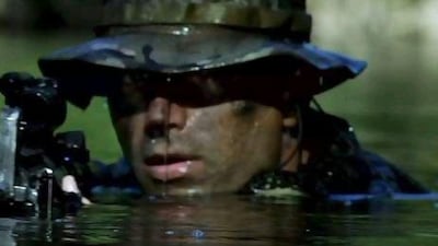 A Navy Seal in Act of Valor.