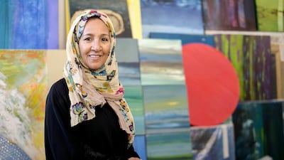 Najat Makki is the only female artist showing at Venice Biennale. Reem Mohammed / The National