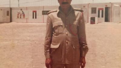 Majida’s father at a military school in Sweihan, Abu Dhabi.