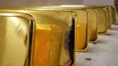 Newly cast ingots of 99.99 per cent-pure gold. Reuters