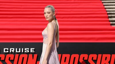 Actress Pom Klementieff in Italy for the premiere