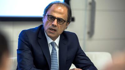Jihad Azour, the IMF’s director for the Middle East, North Africa and Pakistan, the outlook is improving but also the risks are growing. Victor Besa for The National