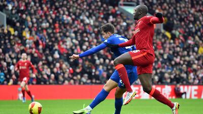 Rubin Colwill scores for Cardiff. Reuters