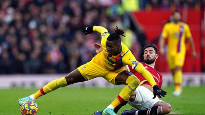Wilfried Zaha - 6: Palace talisman had game’s first shot on target but struck shot straight at De Gea from distance. Well marked by United, given little time on the ball and couldn’t make mark against former club. PA