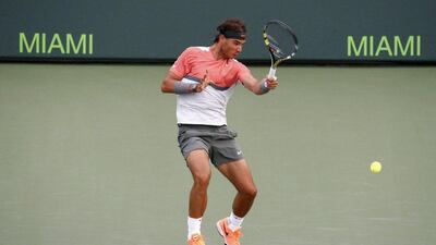 Rafael Nadal fell in the Miami Masters final to Novak Djokovic. Erik S Lesser / EPA
