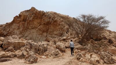 The Faya palaeolandscape in central Sharjah. Chris Whiteoak / The National
