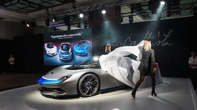 Automobili Pininfarina’s ground-breaking Battista luxury electric hypercar was revealed in three different beautiful specifications. Courtesy Automobili Pininfarina