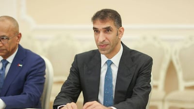 Dr Thani Al Zeyoudi during his visit to Belarus. Wam