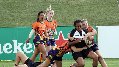 Rugby has been popular in private schools for many years but is now being offered to government schools in a drive to get Emiratis involved. Satish Kumar for The National