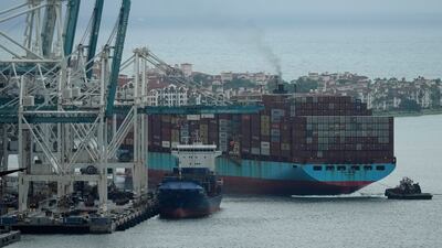 The shipping industry relies primarily on fossil fuels to move goods around the world. AP