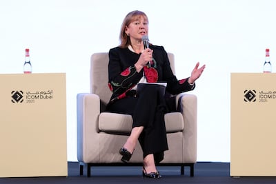 Krista Pikkat, director of culture and emergencies at Culture Sector Unesco, speaks about the importance of making AI inclusive. Chris Whiteoak / The National