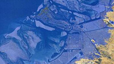 A map shows Abu Dhabi submerged under a nine-metre rise in ocean levels. A reader questions the assumptions behind broad predictions of climate change.