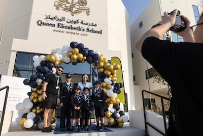Queen Elizabeth's School, Dubai Sports City opened its doors for the first time on Monday.
Antonie Robertson / The National
