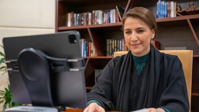 Mariam Al Mheiri, Minister of State for Food Security. UAE had to make quick decisions to ensure food supply, she said. Mohamed Al Hammadi / Ministry of Presidential Affairs