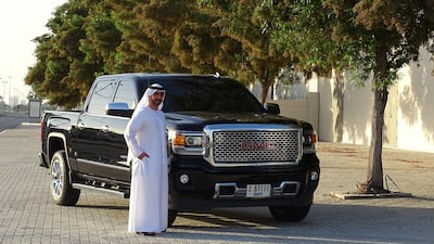 Mohammad Al Redha says his nagging the dealership every day about his GMC Sierra Denali led to an offer to become a brand ambassador for the car maker. Courtesy GMC