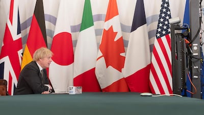 Last week's G7 took a unique, Covid-secure format. AFP