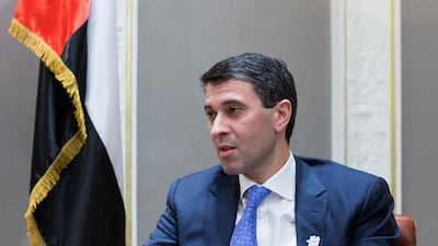 The UAE ambassador to UK Mansoor Abulhoul at the London Embassy.