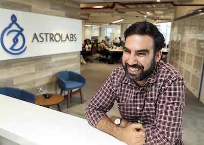 Muhammed Mekki says many of the entrepreneurs at AstroLabs have day jobs and work on their own business by night. Chris Whiteoak / The National