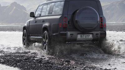 The V8 is the most powerful of the Defender 130 breed