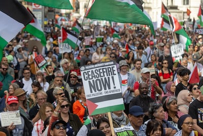 Marches in London are coming under increasing strain. EPA