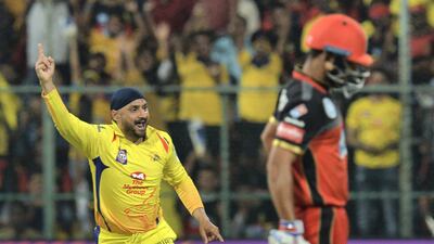 HARBHAJAN SINGH (Chennai Super Kings) – 134 wickets. Matches: 149; Average: 27.17; Strike-rate: 23.11; Economy rate: 7.05; 4w: 1; 5w: 1; Other teams: Mumbai Indians. Manjunath Kiran / AFP
