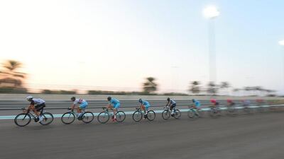 Cyclists compete during the fourth stage of the Abu Dhabi Tour. Tom Dulat / Getty Images