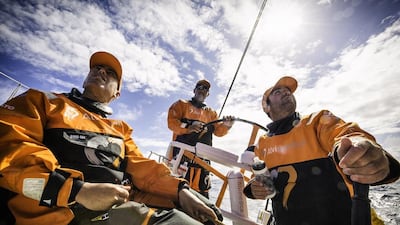 Team Alvimedica lead the sixth leg of the Volvo Ocean Race, although there is still plenty of sailing ahead. Photo courtesy: Volvo Ocean Race