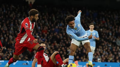 CITY SUBS: Oscar Bobb (on for Grealish 52'): Great injection of energy when he came on. Superb cross into the box but there was no-one there to add the finishing touch. Played a beautiful pass in the build-up to City's second. Shot saved after great link-up with Foden. Reuters