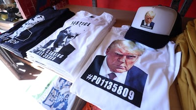 Donald Trump's mugshot has been used on T-shirts, hats, mugs and other items. Reuters