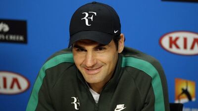 Roger Federer talks to media at a press conference on Saturday ahead of the Australian Open. Mast Irham / EPA / January 16, 2016