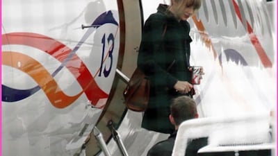 1. Taylor Swift's private jet has emitted more carbon than any other celebrity's plane this year, according to a report from UK-based digital marketing agency Yard. Photo: Celeb Jets / Twitter