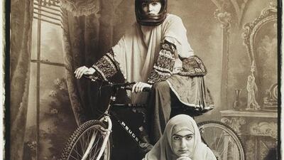 Shadi Ghadirian. Untitled #10(from the Qajar Series), 1998, C-print ©Shadi Ghadirian. Courtesy: Mohammed Afkhami Foundation