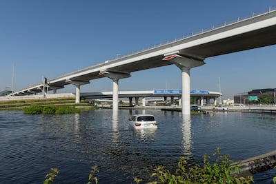 Many motorists had no choice but to abandon their vehicles last week due to the huge storms that created extreme flooding in parts of the UAE. Antonie Robertson / The National